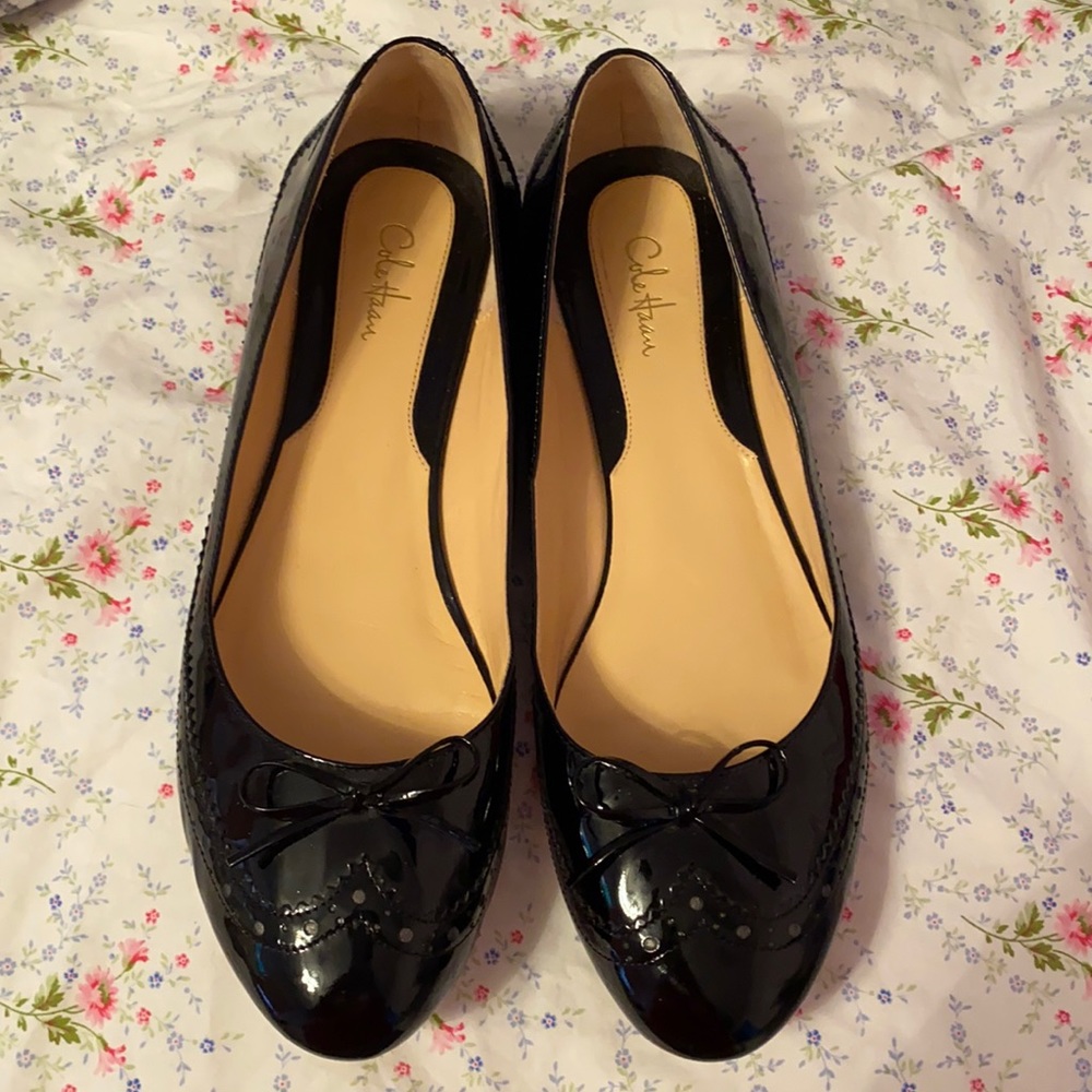 Cole Haan - black patent leather flats